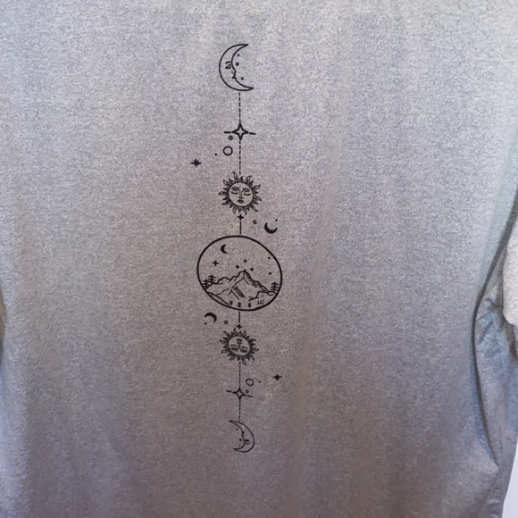 Light gray oversized T shirt - Picture 4 of 5